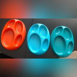 Set of 3 baby plates